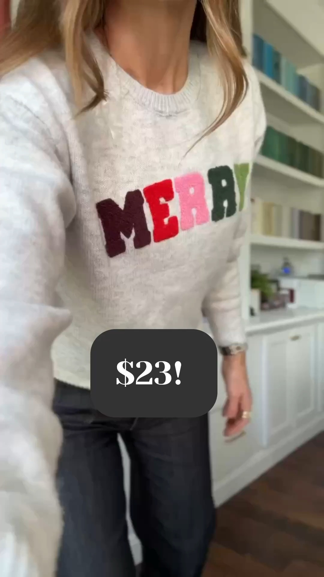 @Walmart sweater that is PERFECT for holiday! I am in a small