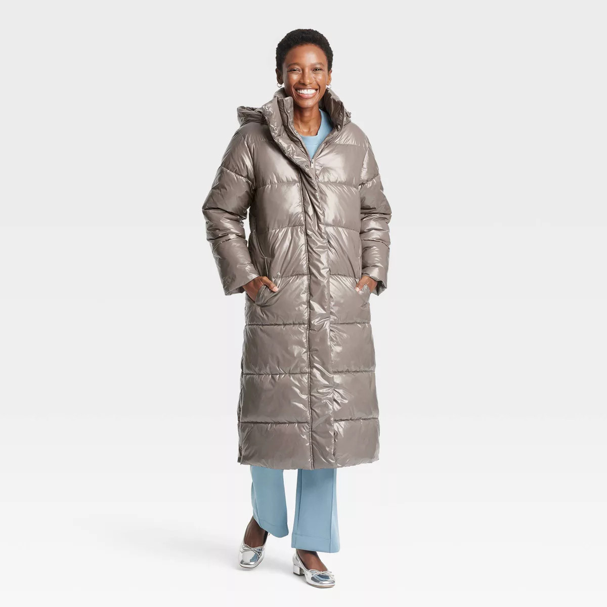 Women's Hooded Duvet Puffer Jacket - A New Day™ | Target