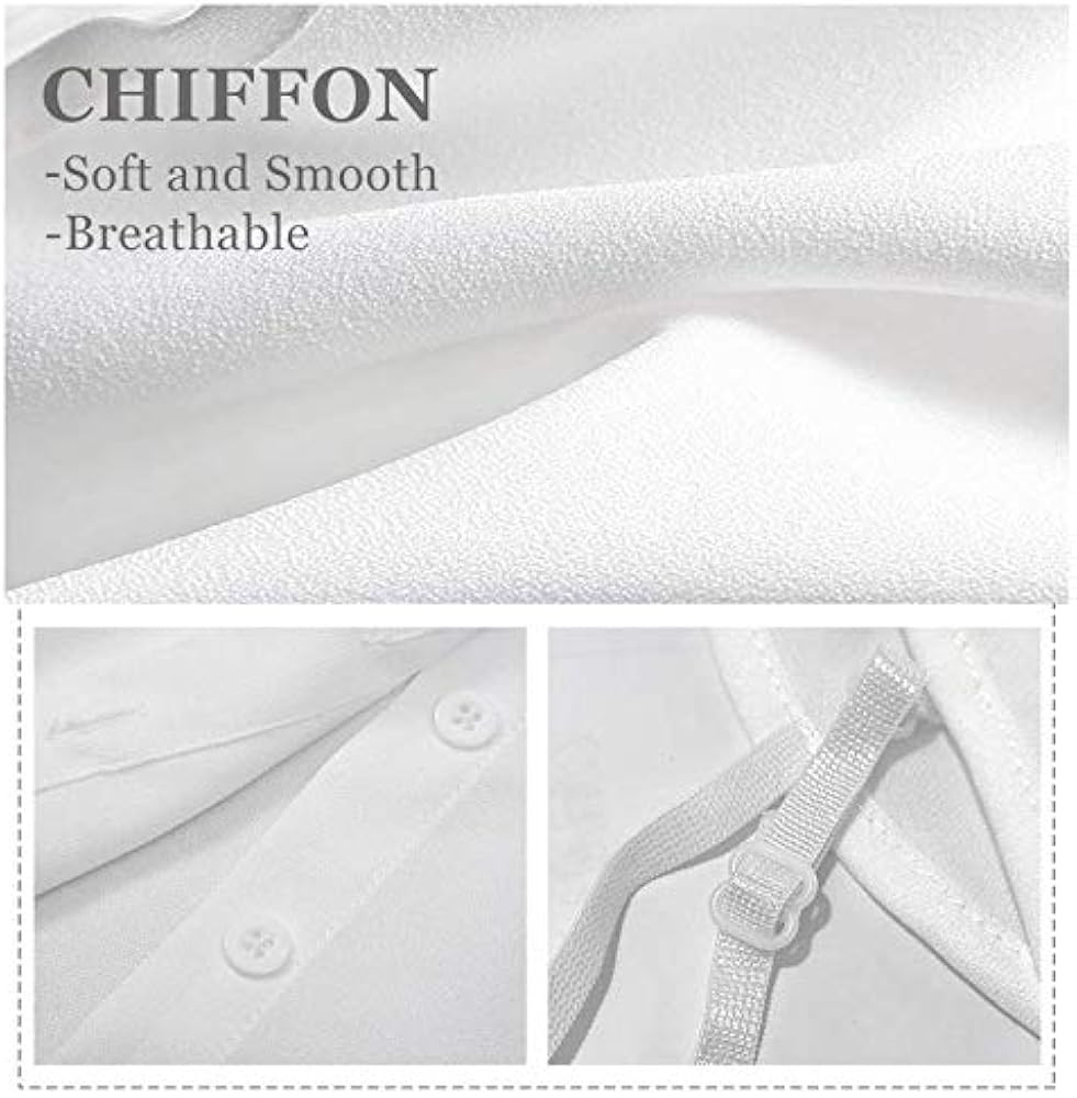 Fake Collar Lace Flower Embroidery Half Shirt Detachable Chiffon Cotton False Collar | Amazon (US)