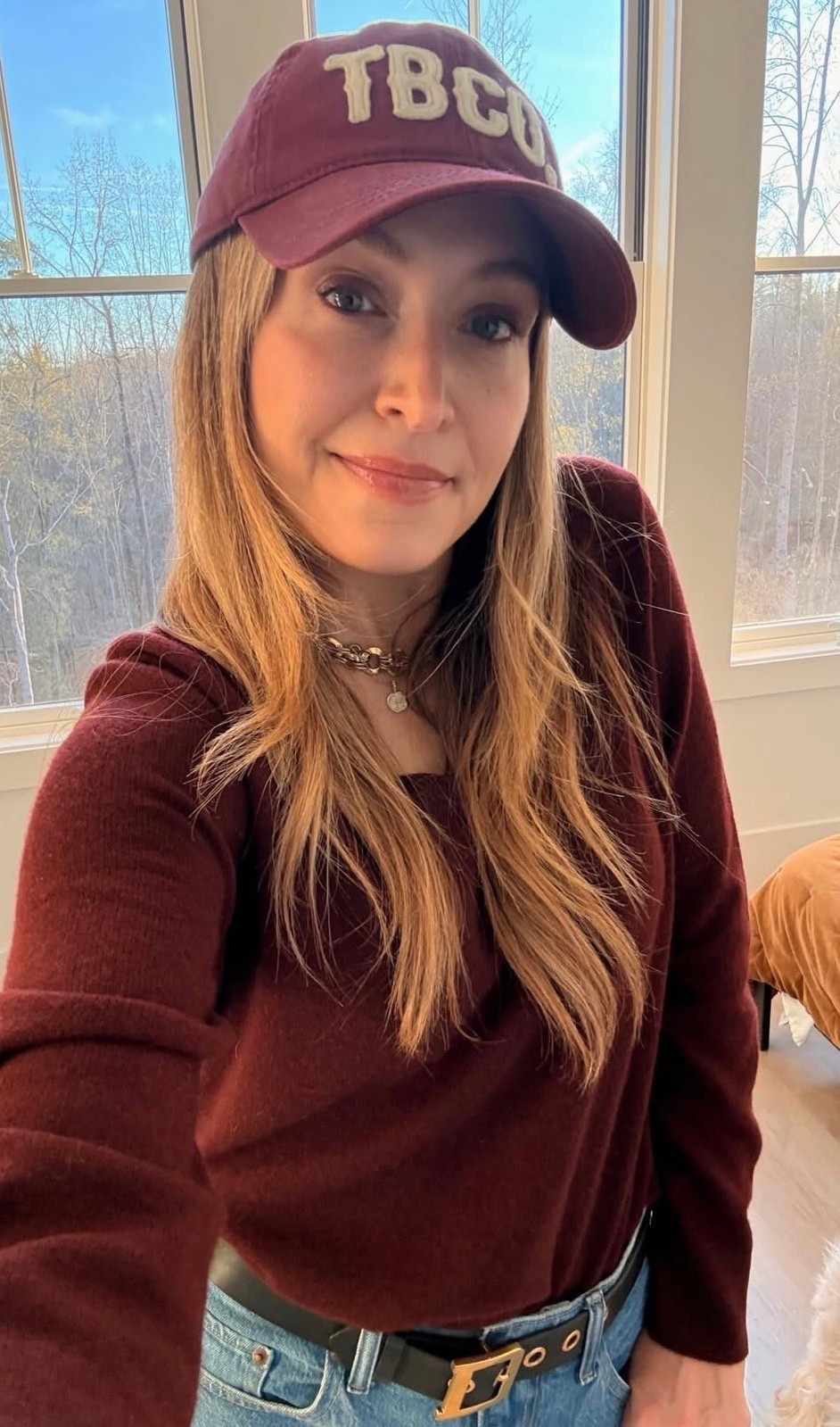 Burgundy babe ❤️ 🍷 

#burgundy #cozy #red 

#LTKootd #LTKSeasonal #LTKOver40