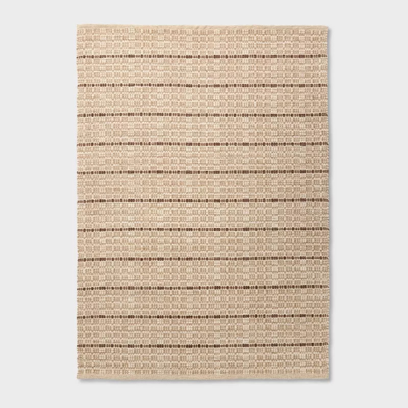 Hand Knotted Woven Area Rug Brown - Threshold™ designed with Studio McGee | Target