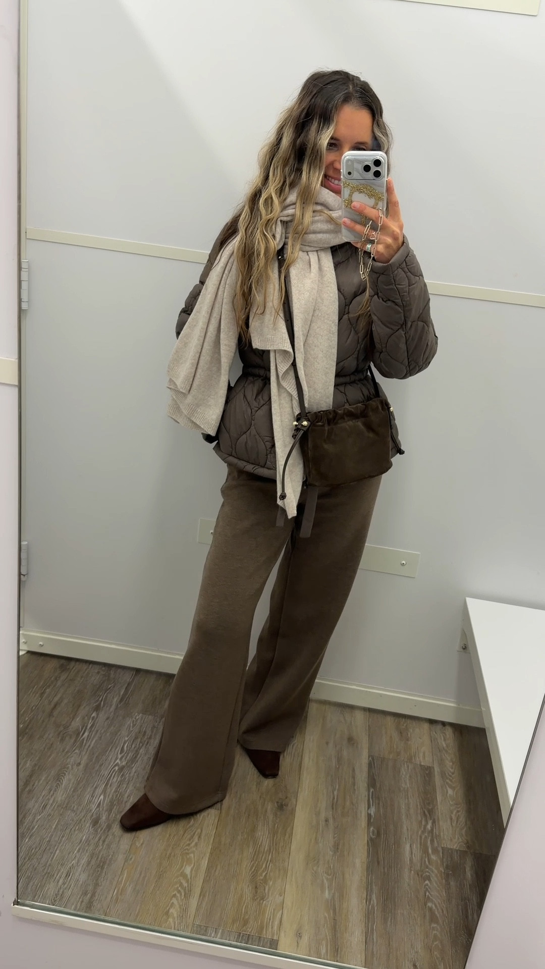 Brown pants sz M
I’m 5’5” 122 lbs 
Use my code Vesna20 for 20% off

Brown jacket sz S
Cashmere scarf wrap is amazing quality!

Brown suede boots are true to size



#LTKGiftGuide #LTKHoliday #LTKdayinmylife