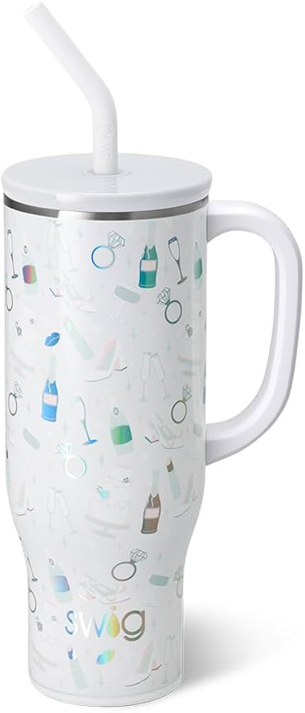 Swig Life 30oz Mega Mug, 30 oz Tumbler with Handle and Straw, Cup Holder Friendly, Dishwasher Saf... | Amazon (US)