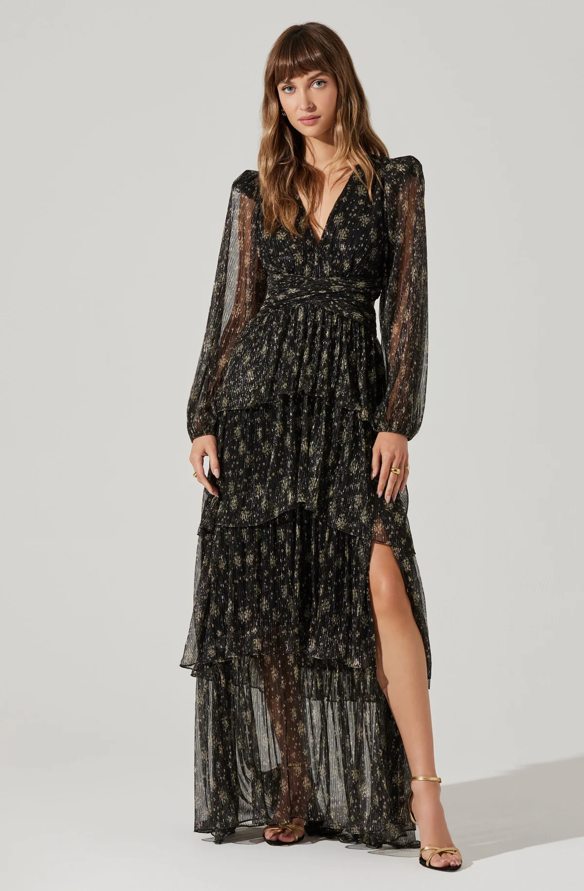 Anora Floral Tiered Maxi Dress | ASTR The Label (US)