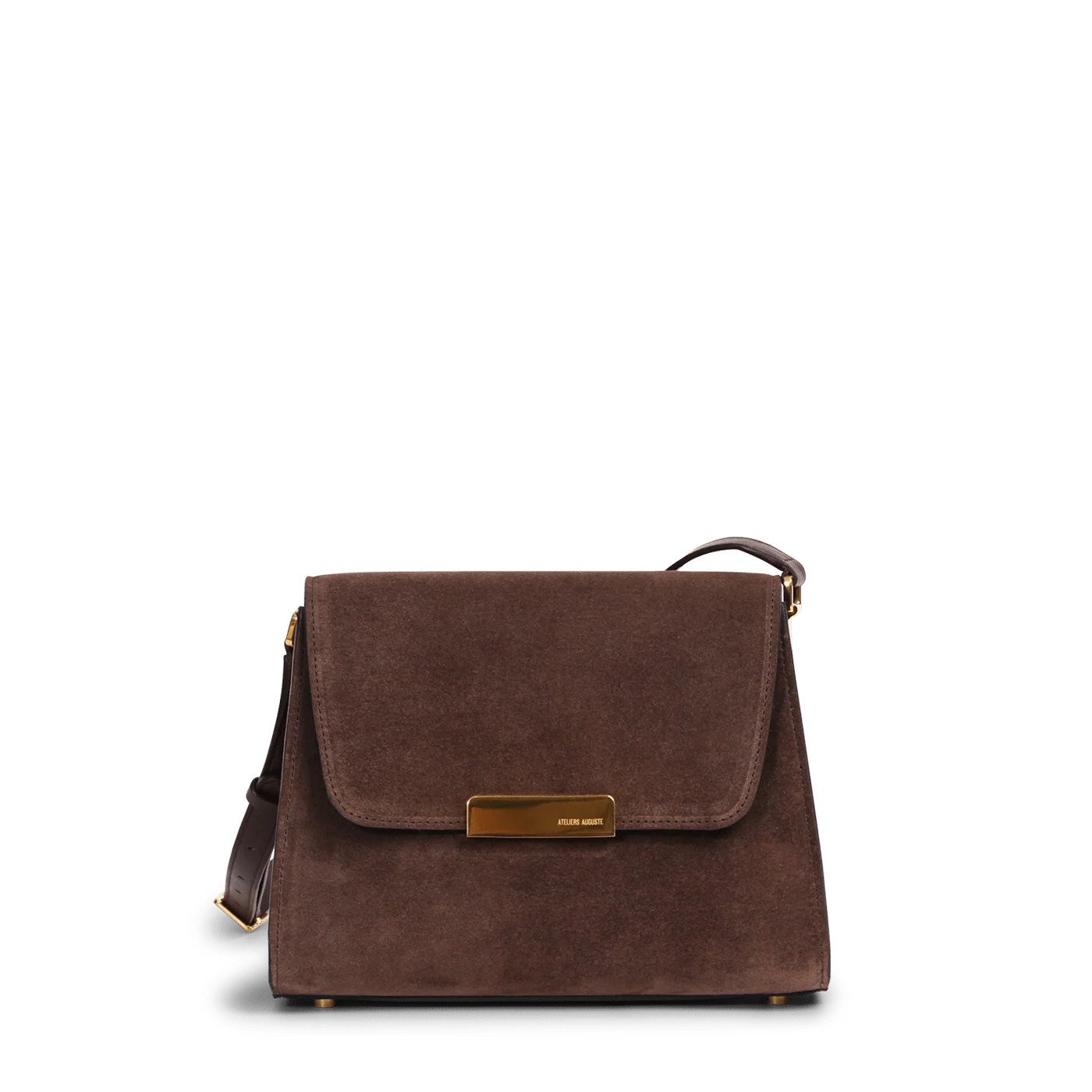 Mini Amelot  - Cuir Velours Chocolat | ATELIERS AUGUSTE