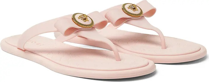 Versace Gianni Ribbon Medusa Flip Flop (Women) | Nordstrom | Nordstrom