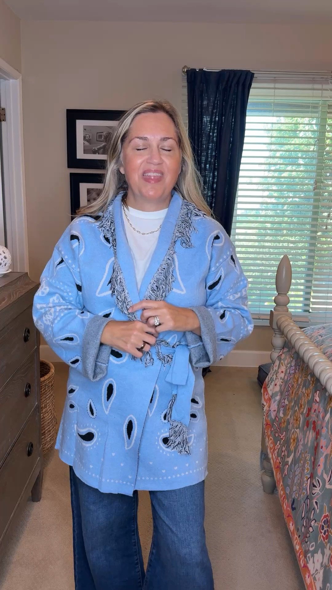 This cardigan is designer inspired and a fraction of the price! It looks so chic and will change your outfit from boring to fabulous in an instant. ￼