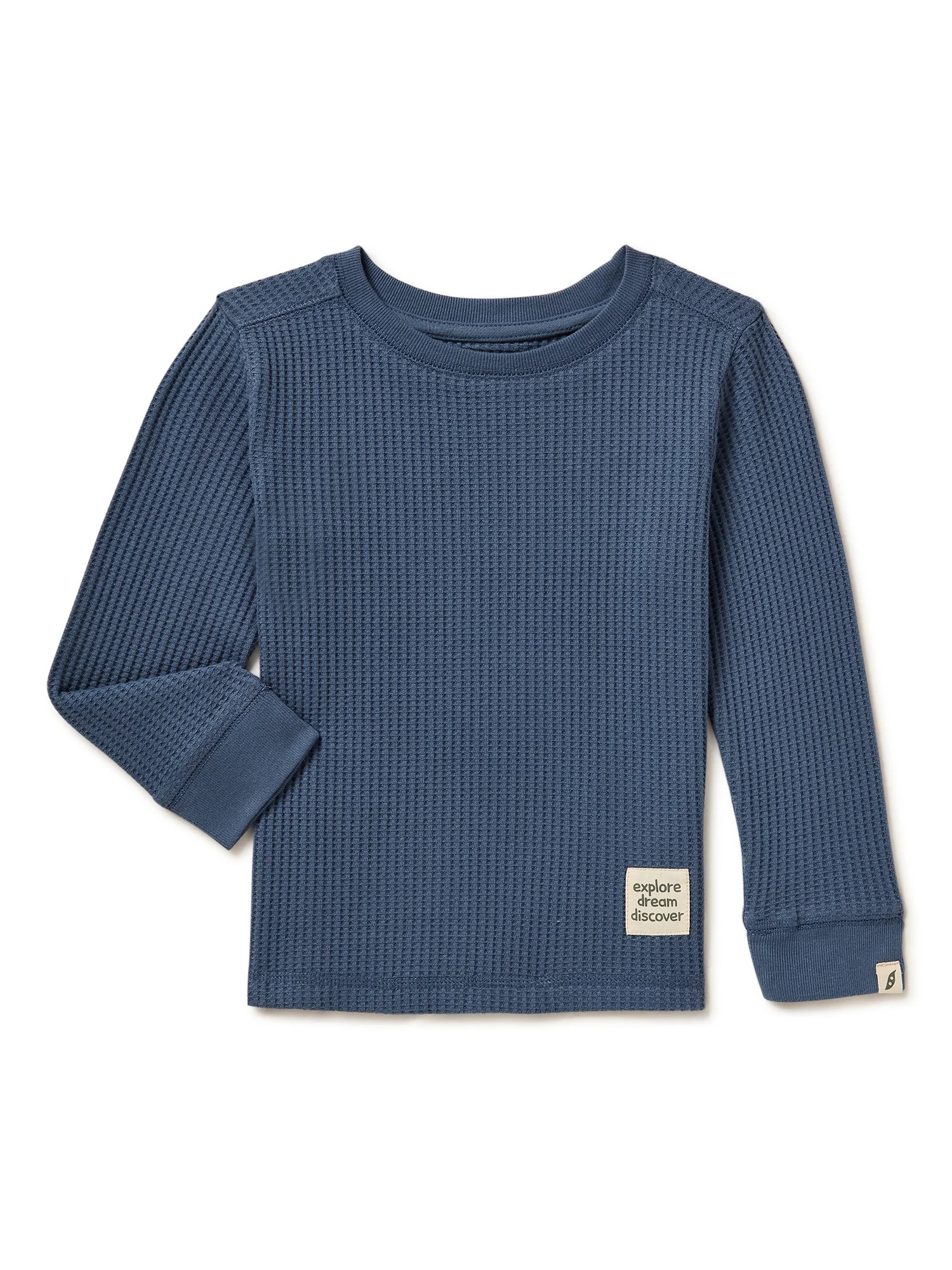 easy-peasy Baby and Toddler Boy Long Sleeve Solid Waffle Tee, Sizes 12 Months-5T - Walmart.com | Walmart (US)