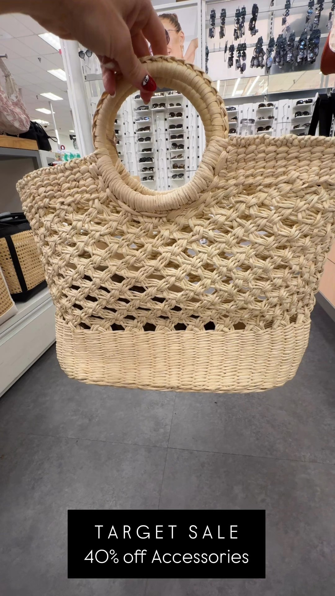 Run don’t walk today only accessories and jewelry are 40% off. Need a great beach tote for spring break. We’ve got you covered. There’s so many great options. All under $40.

#TargetFines #TargetStyle #BeachTote #SpringBreak #SpringBags 

#LTKSaleAlert #LTKWatchNow #LTKItBag