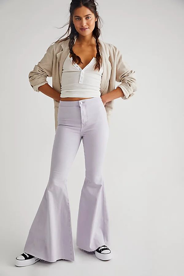 Just Float On Flare Jeans by We The Free at Free People, Thistle, 25 | Free People (Global - UK&FR Excluded)
