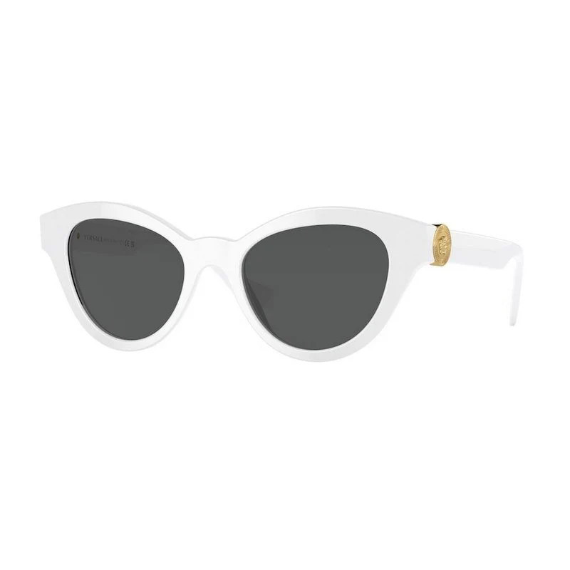 Women's Versace Ve4435 314/87 Sunglasses in White | Size 52 | VE4435 Color 314/87 | LOZURI