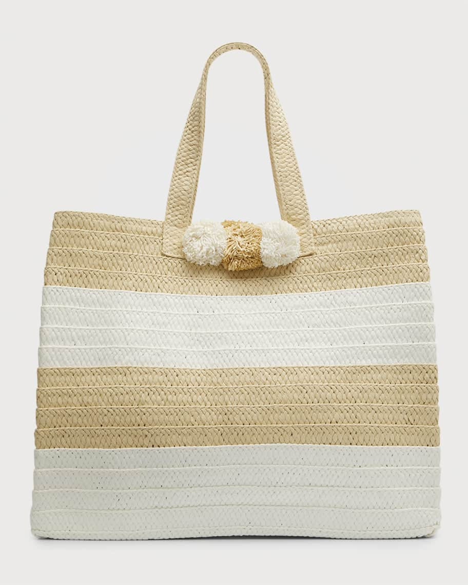 Bahama Mama Striped Straw Tote Bag | Neiman Marcus
