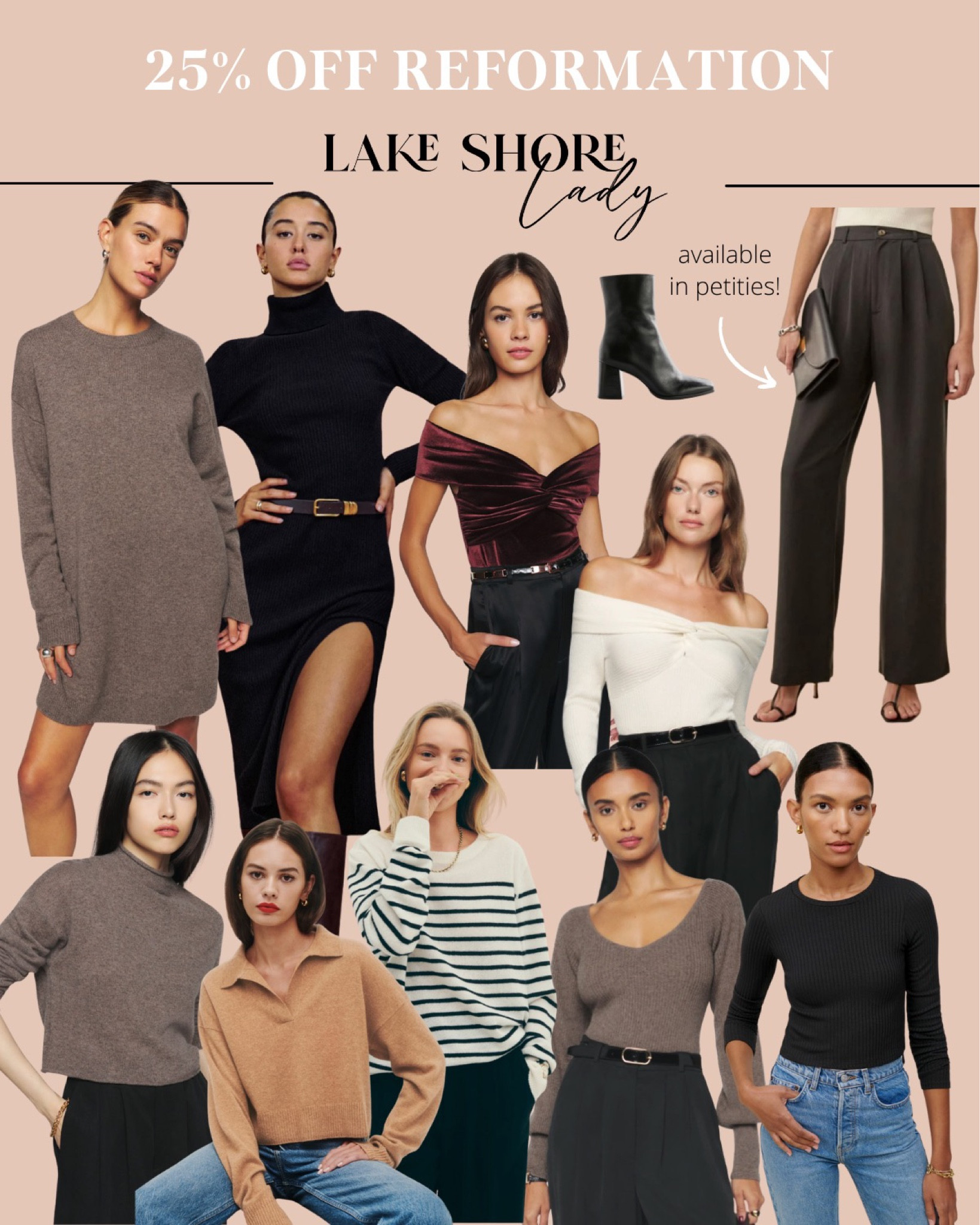 reformation sale - reformation black friday - reformation sweaters - mason pant - nari ankle boot - reformation knit top - boyfriend sweater - reformation sweater dress - twist front sweater - reformation twist sweater 

#LTKsalealert #LTKstyletip #LTKHoliday