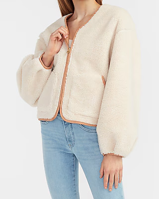 Sherpa Zip Jacket | Express