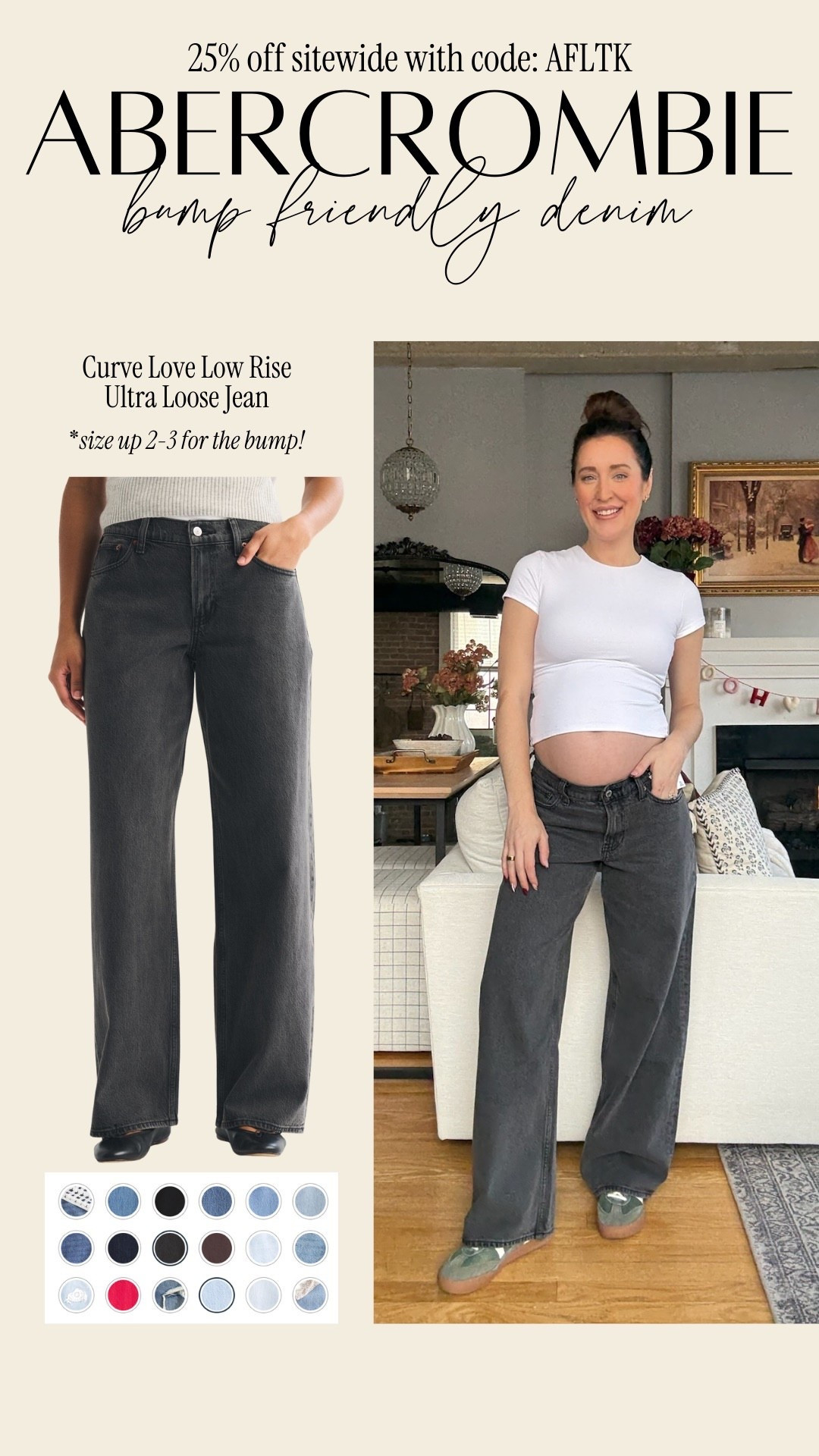 Curve love low rise ultra loose jeans from @abercrombie use  code AFLTK for 25% off 

#LTKootd #LTKBump #LTKSpringSale
