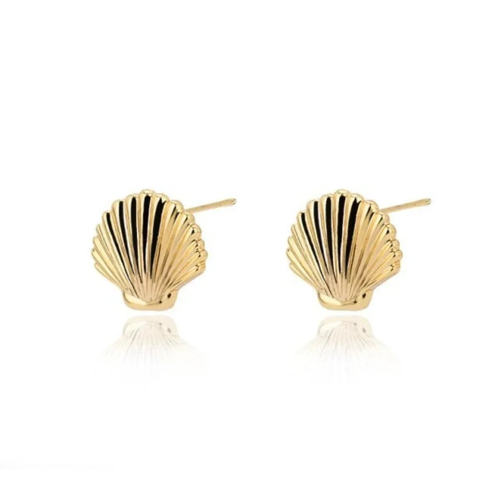 Petite Gold Shell Earrings | Poshmark