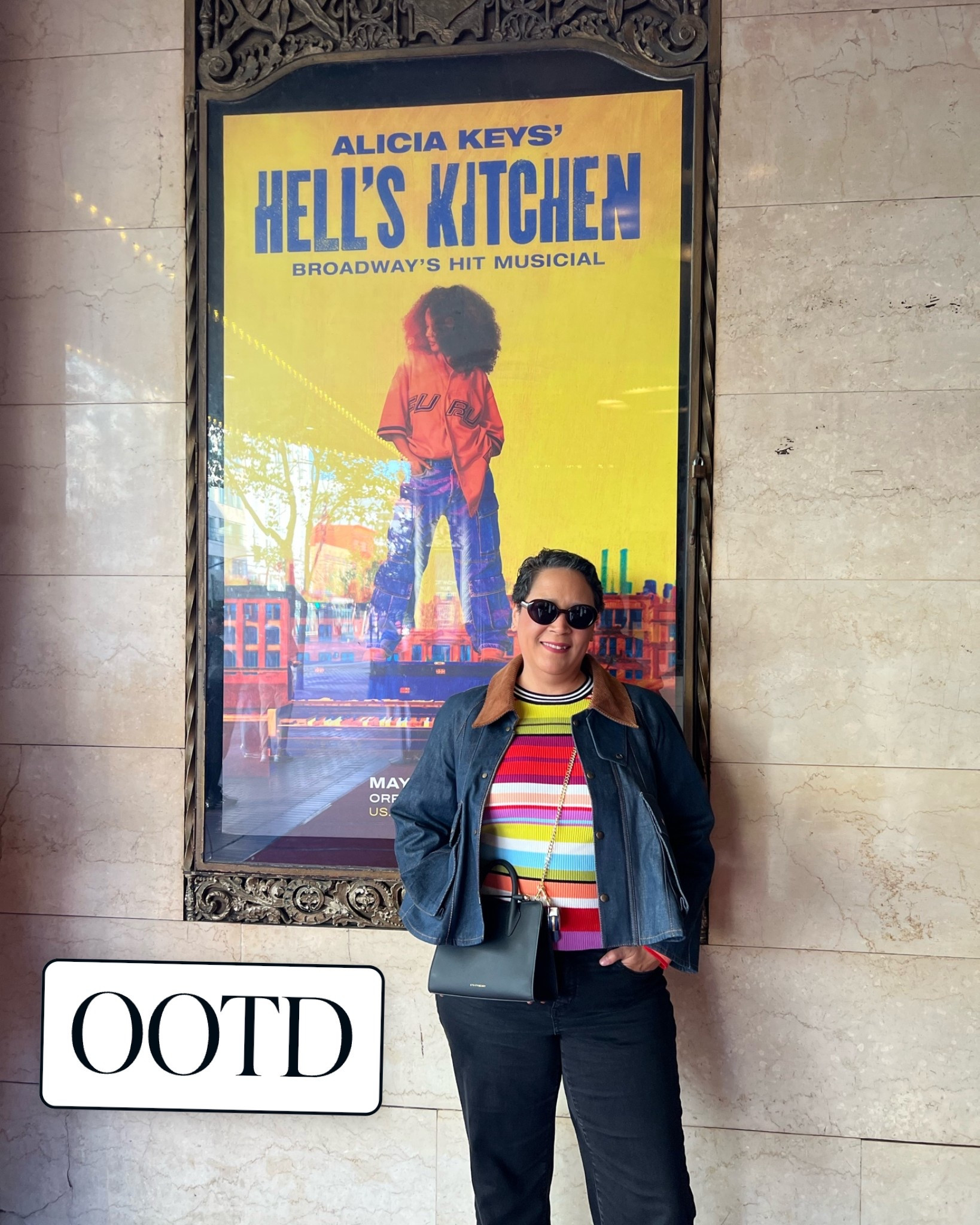 Outfit for the last show we saw. #hellskitchensf was amazing #aliciakeys 
Jacket- #loewe
Top- christopherjohnrogers x old navy
Jeans- Nordstrom x wit & wisdom 
Bag - #strathberry
Shoes- Jordans

#LTKdayinmylife #LTKootd