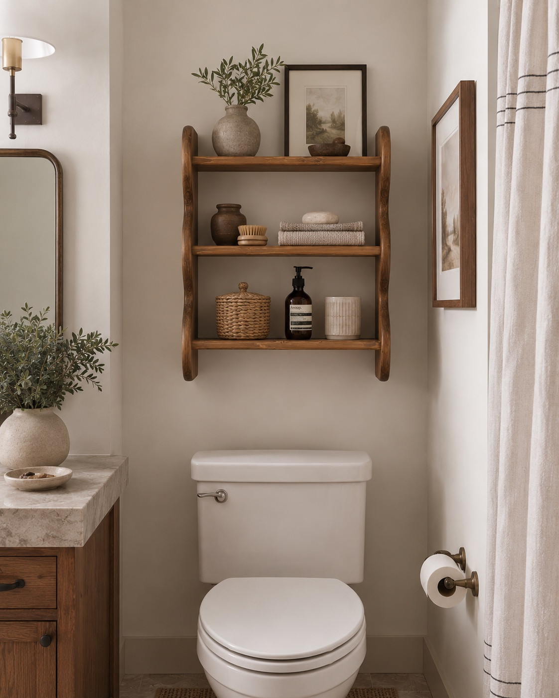 These shelves are adorable and would be perfect over a toilet in the bathroom. It is super affordable and only around $40 on Amazon!￼

#LTKSaleAlert #LTKHome