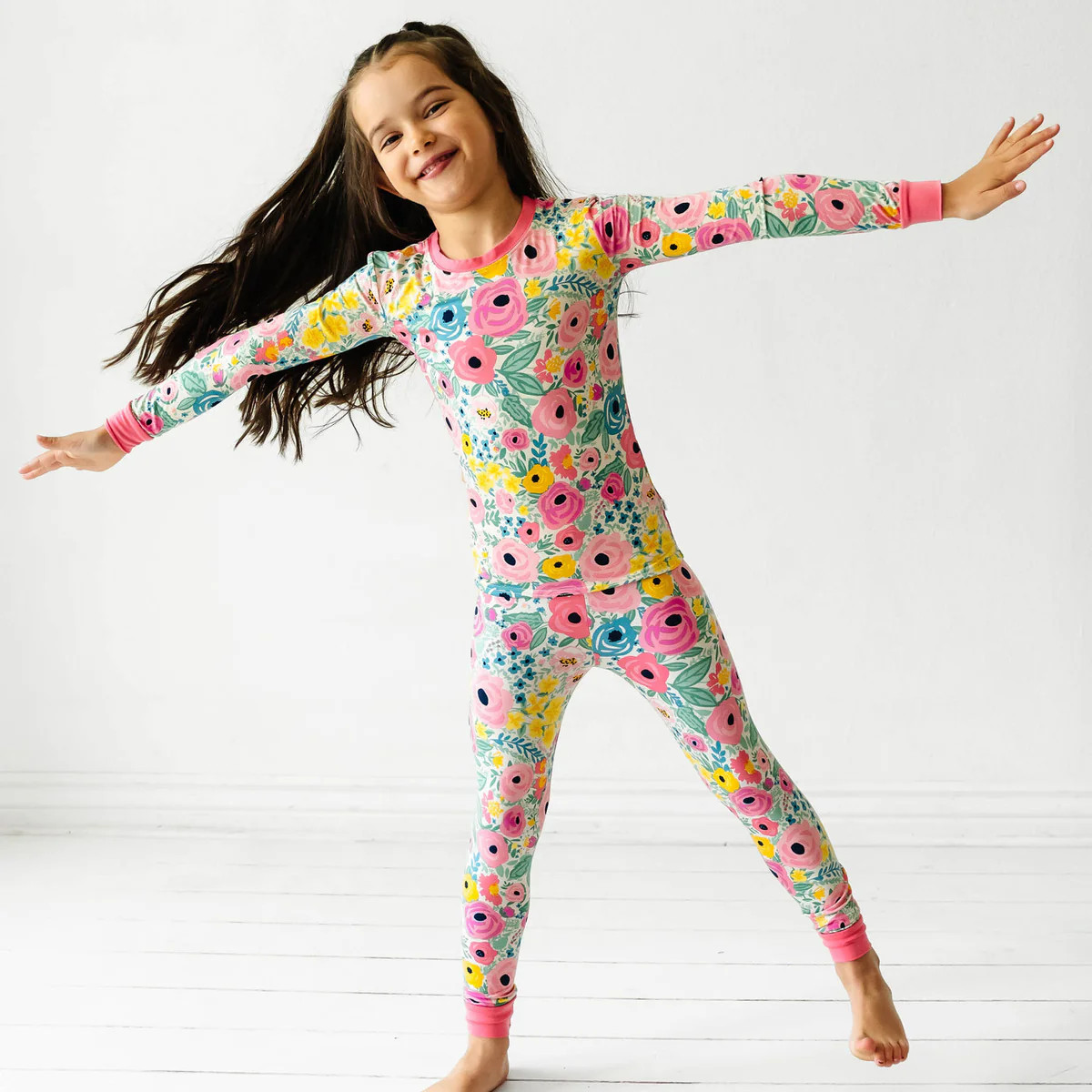 Secret Garden Two-Piece Pajama Set | Little Sleepies