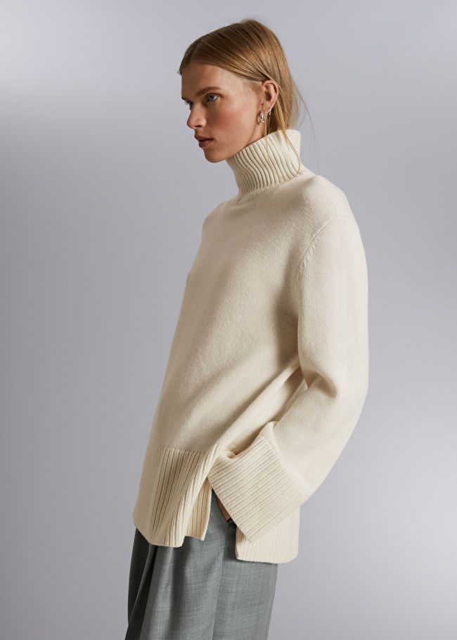 Oversized Turtleneck Wool Sweater | & Other Stories US