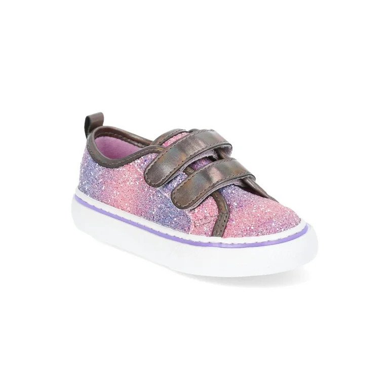 Wonder Nation Toddler Girls Canvas Skate Sneakers | Walmart (US)