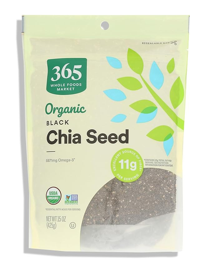 365 by Whole Foods Market, Organic Black Chia Seeds, 15 Ounce | Amazon (US)