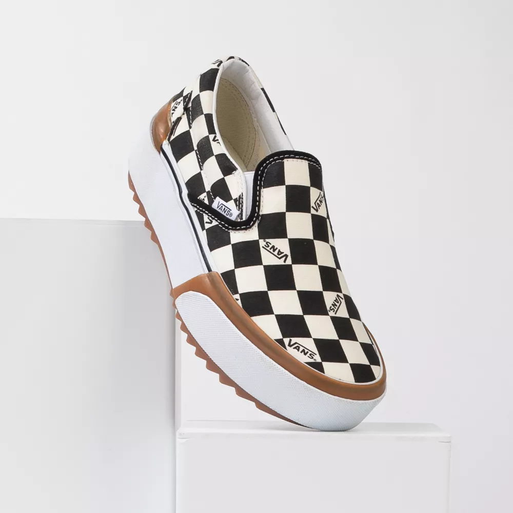 vans checkered stacked