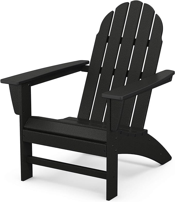 POLYWOOD Vineyard Adirondack Chair, Black | Amazon (US)