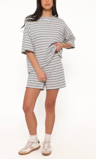 Petal & Pup Hellen Stripe Knit T-Shirt & Shorts Set | Nordstrom | Nordstrom