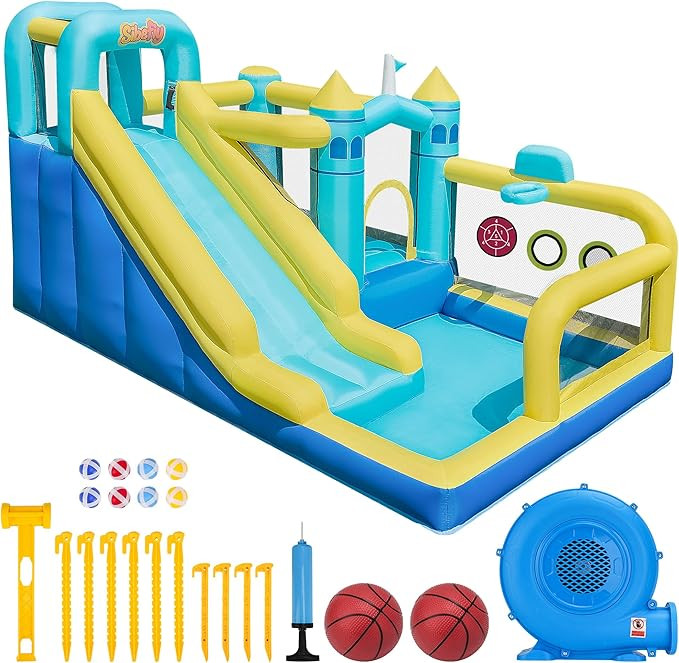 Bounce House, 8-in-1 Gameplay Mode Inflatable Bounce House for Kids, Sturdy and Durable Bouncy Ho... | Amazon (US)