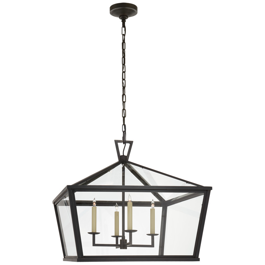 Darlana Medium Wide Hanging Lantern | Visual Comfort