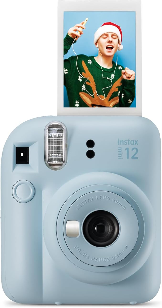 Fujifilm Instax Mini 12 Instant Film Camera - Pastel Blue | Amazon (US)