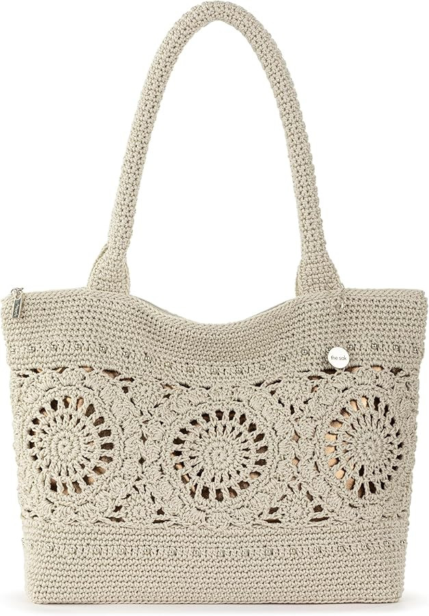 The Sak Crafted Classics Tote Bag - Hand Crochet Women's Purse For Everyday, Travel, Beach Bag - ... | Amazon (US)
