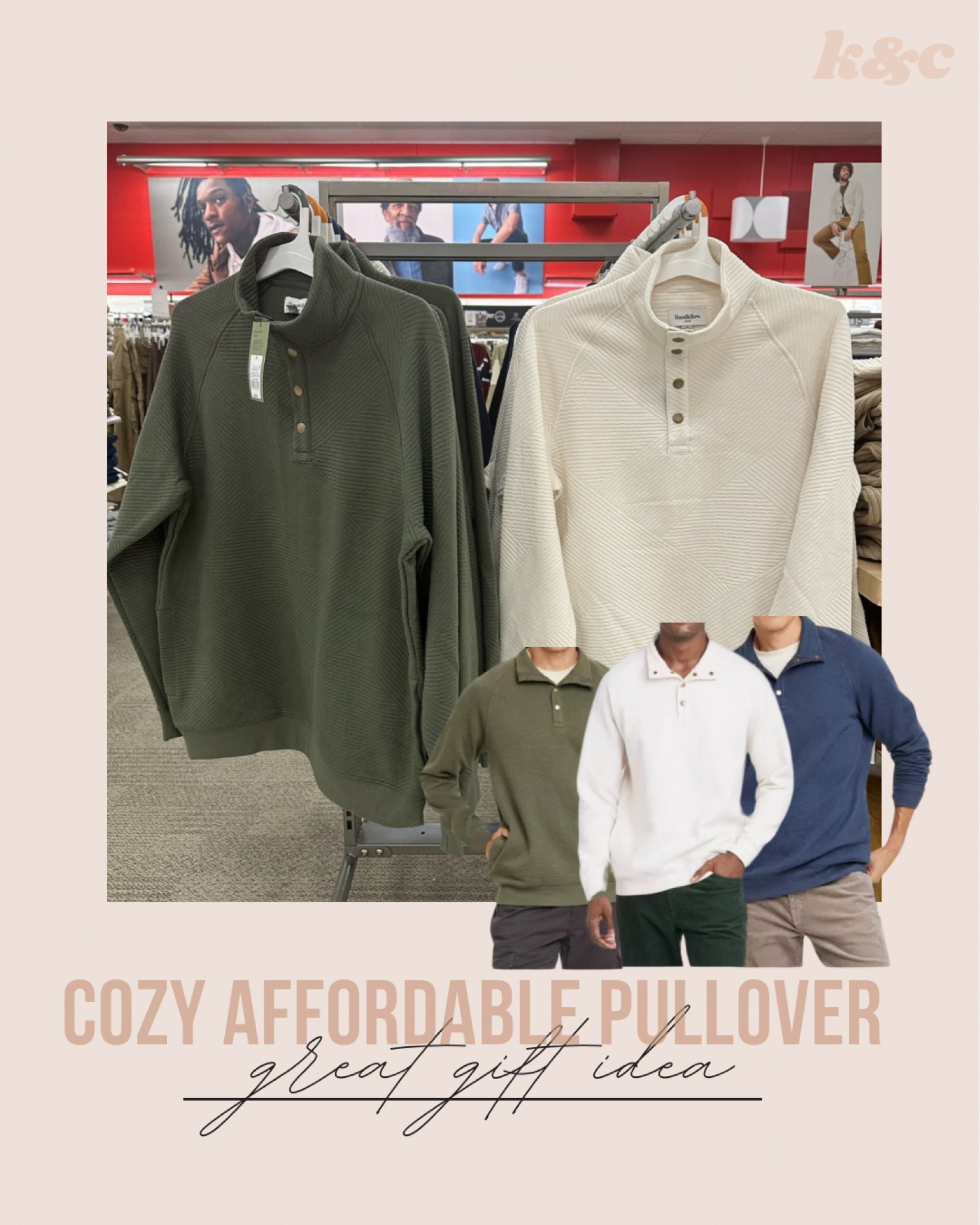 These Target pullovers are technically in the men's department, but I think they're made for every gender! These come in sizes S-4XL. Would make a great holiday gift!

#LTKGiftGuide #LTKFindsUnder50 #LTKStyleTip