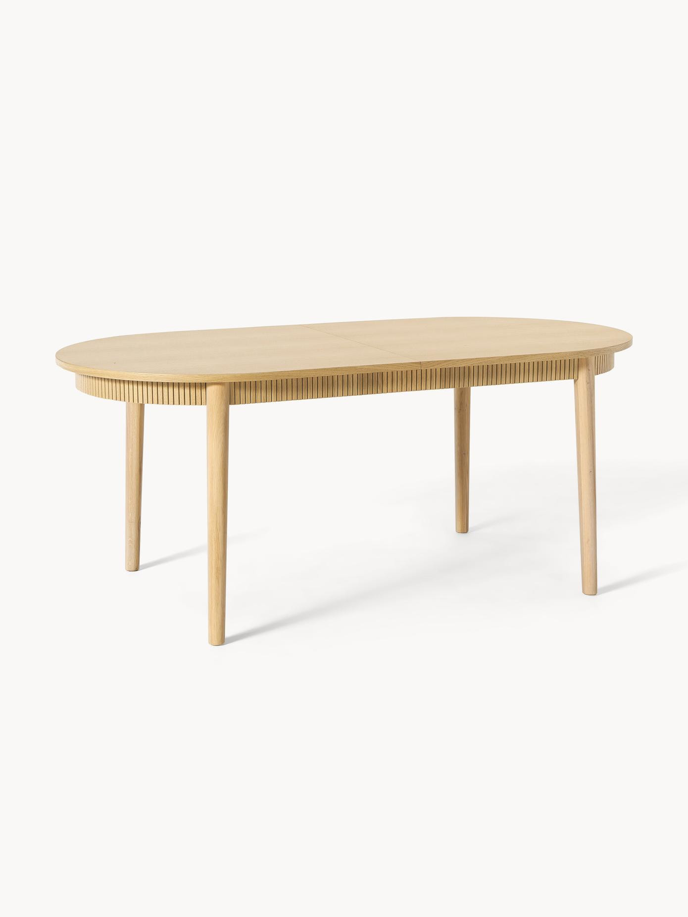 Mesa de comedor extensible de madera de roble Calary | Westwing EU