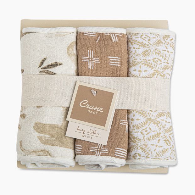 Cotton Muslin and Terry Burp Cloth Set (3 Pack) | Babylist