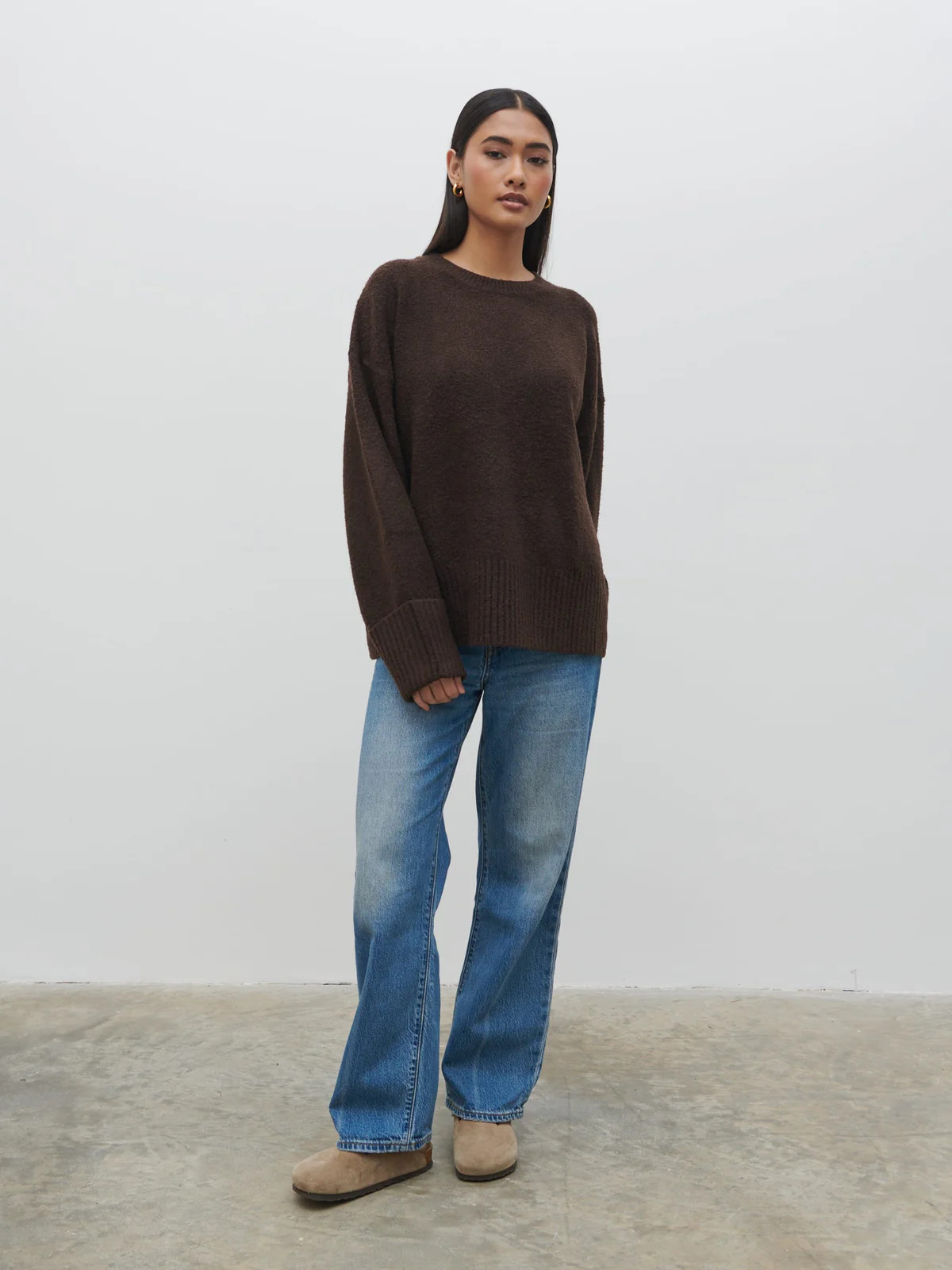 Camille Oversized Borg Jumper | Pretty Lavish (UK)