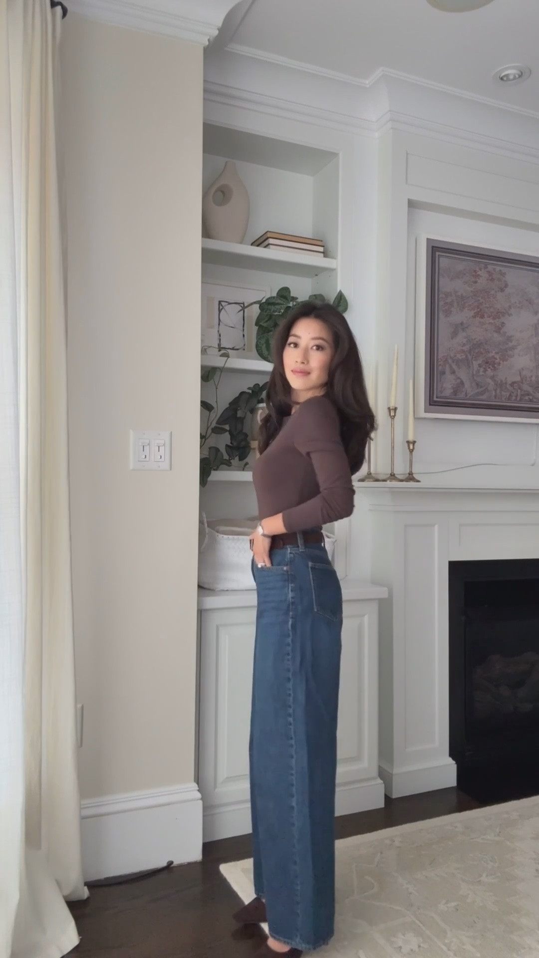 Abercrombie sale + code AFJEAN stacks on top for an extra 15% off!

• High rise wide leg jean 24 short  
. Gap petite makes a similar style that I also linked 

• double layered brown crewneck layering top XS (I size up in fitted tops so it isnt too tight) this one is nice and soft 

• wool tailored topcoat xxs petite, warm weight, petite is longer past midi length 

• Madewell essential belt xxs

• Sam Edelman kitten heels 5.5

• Demellier bag

Winter outfits, classic workwear style, petite friendly jeans and pants

#LTKPetite #LTKSeasonal #LTKSaleAlert