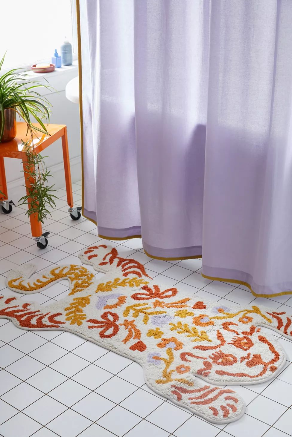 Ornate Tiger Bath Mat | Urban Outfitters (US and RoW)