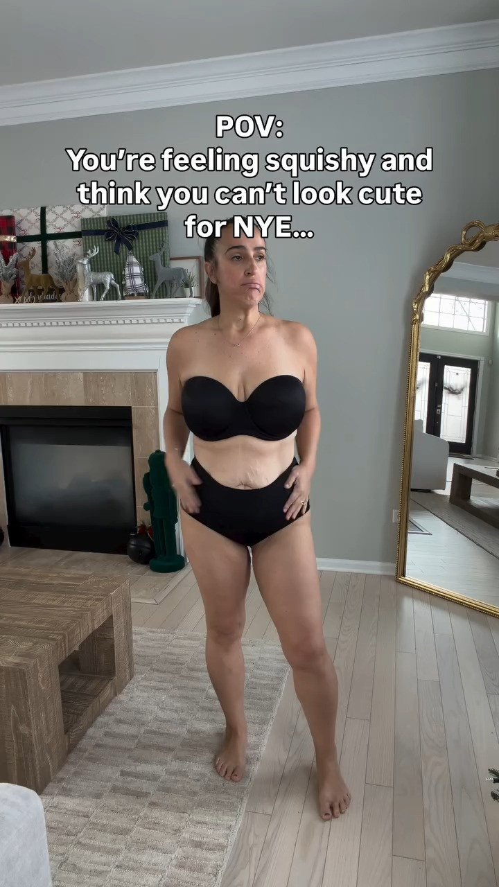 Hey girl - your belly isn’t ruining your outfit. Read that again. You can and WILL look cute in any and everything you wear. Sequins, leather, mesh, velvet, all are hot right now. And I love them!

These don’t have to just be nye they work all winter long!

#nyeoutfits #holidaylooks #squishyvwlly
#affordableoutfit #fauxleather #affordablesequinskirt #affordable 

 #LTKHoliday #LTKOver40 #LTKMidsize