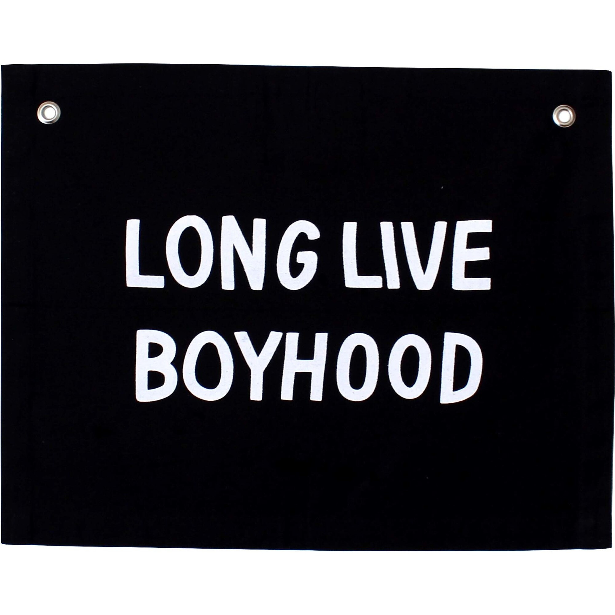 Long Live Boyhood Banner, Black | Maisonette