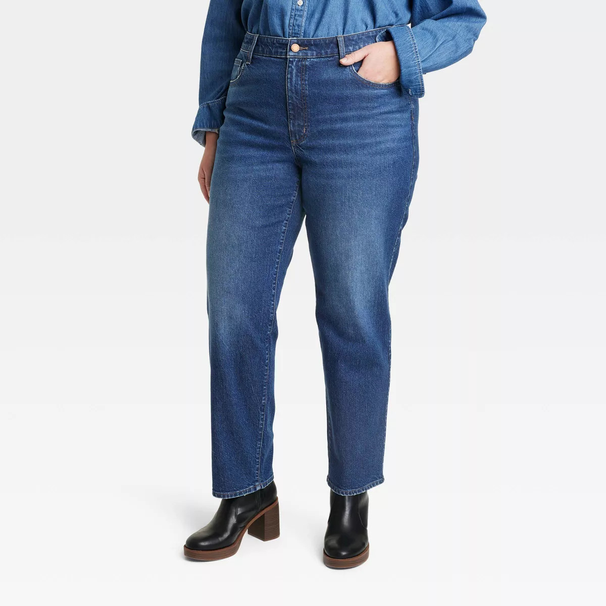 Women's High-Rise 90's Straight Jeans - Universal Thread™ Dark Wash | Target