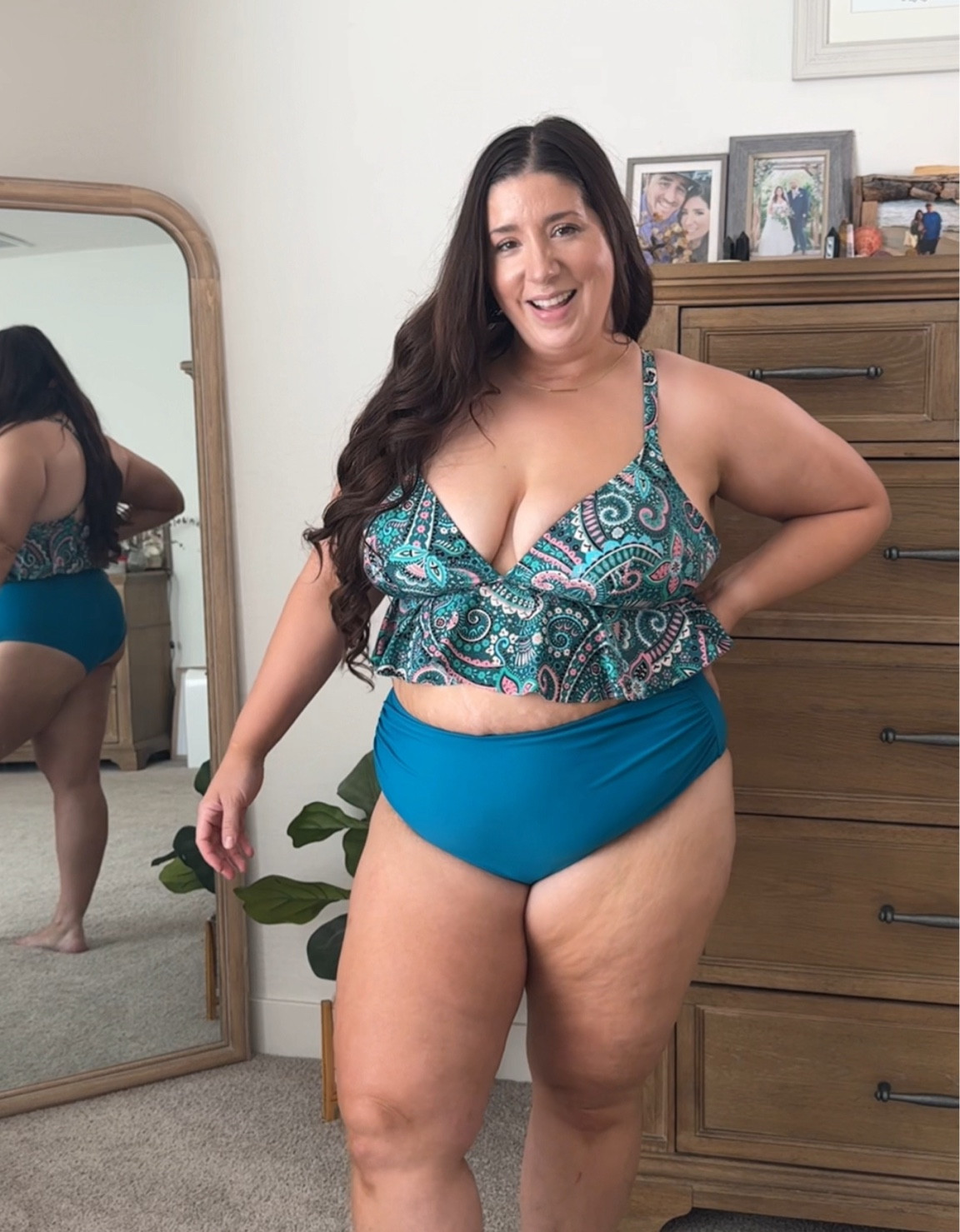 Cupshe swim try on 
Size 1X 

Plus size swim, curvy swim, mid size swim, mom outfit, size 16 swim, 

#LTKPlusSize