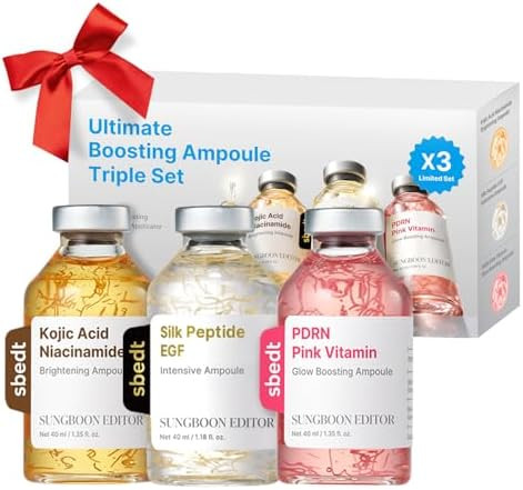 SUNGBOON EDITOR Tr\u00edo Hometox Intensivo Glow | P\u00e9ptido de cobre, PDRN y \u00e1cido k\u00... | Amazon (US)