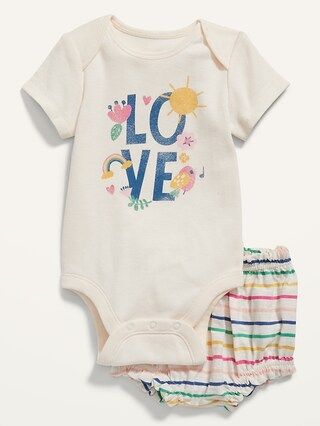 Short-Sleeve Bodysuit and Bloomers Set for Baby | Old Navy (US)