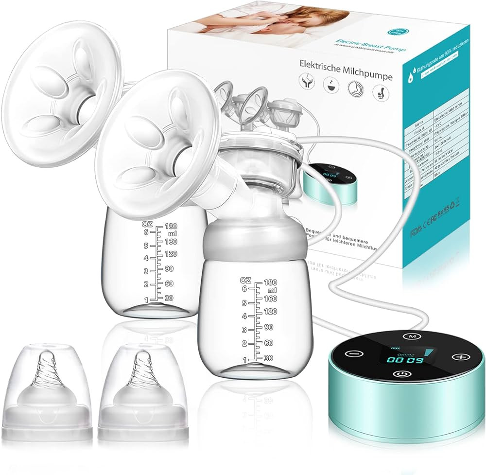 Breast Pump, Electric Breastfeeding Pump 3 Modes 10 Levels Dual Rechargeable Nursing Double Breas... | Amazon (UK)