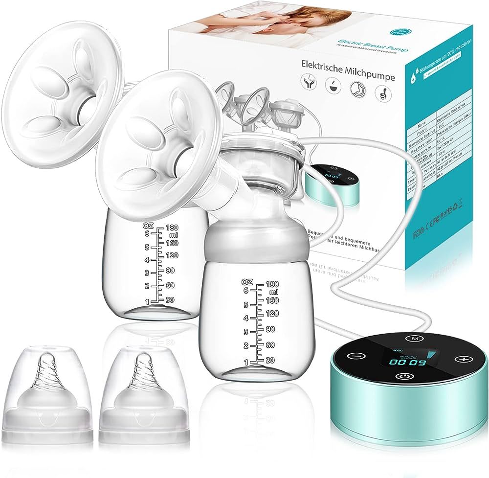 Breast Pump, Electric Breastfeeding Pump 3 Modes 10 Levels Dual Rechargeable Nursing Double Breas... | Amazon (UK)