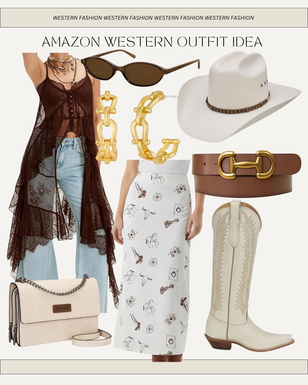 Amazon western outfit idea, country concert, outfit idea, prime day, summer outfit for women, cowgirl, hat, cowgirl boots ￼

#LTKgrwm #LTKootd