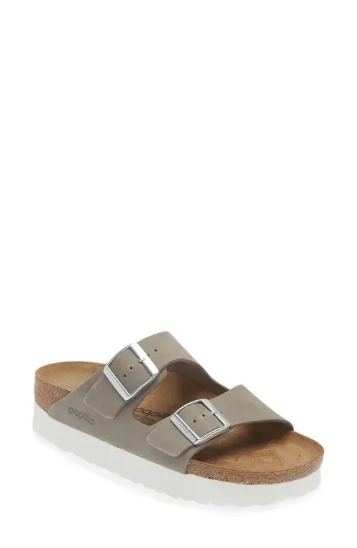 Papillio by Birkenstock Arizona Platform Slide Sandal in Dove Gray at Nordstrom, Size 9-9.5Us | Nordstrom