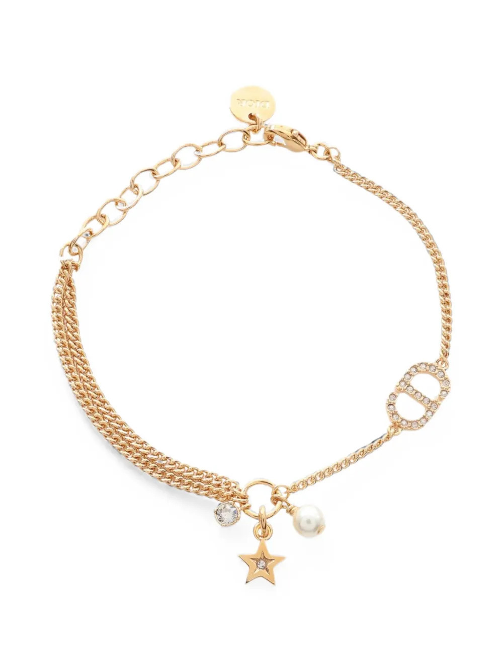 Christian Dior Pre-Owned 2020s Petit CD star bracelet - Gold | Farfetch Global